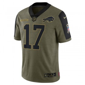 Buffalo Bills Tröjor Josh Allen 17 Nike 2021 Salute to Service - Herr
